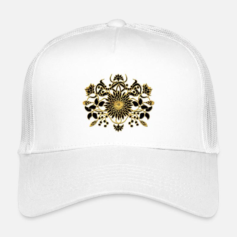 Blumen - Kinder Trucker-Cap - Weiß