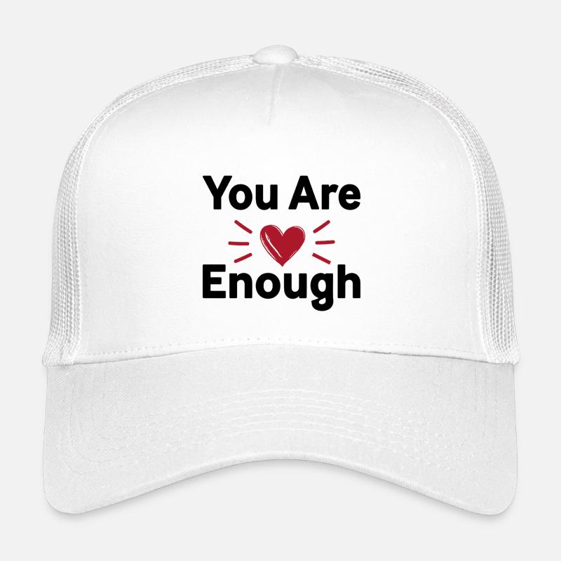 You Are Enough Self Love Statement Kids’ Trucker Cap