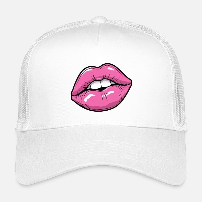 Popart Lippen in Pink Glow Kinder Trucker-Cap