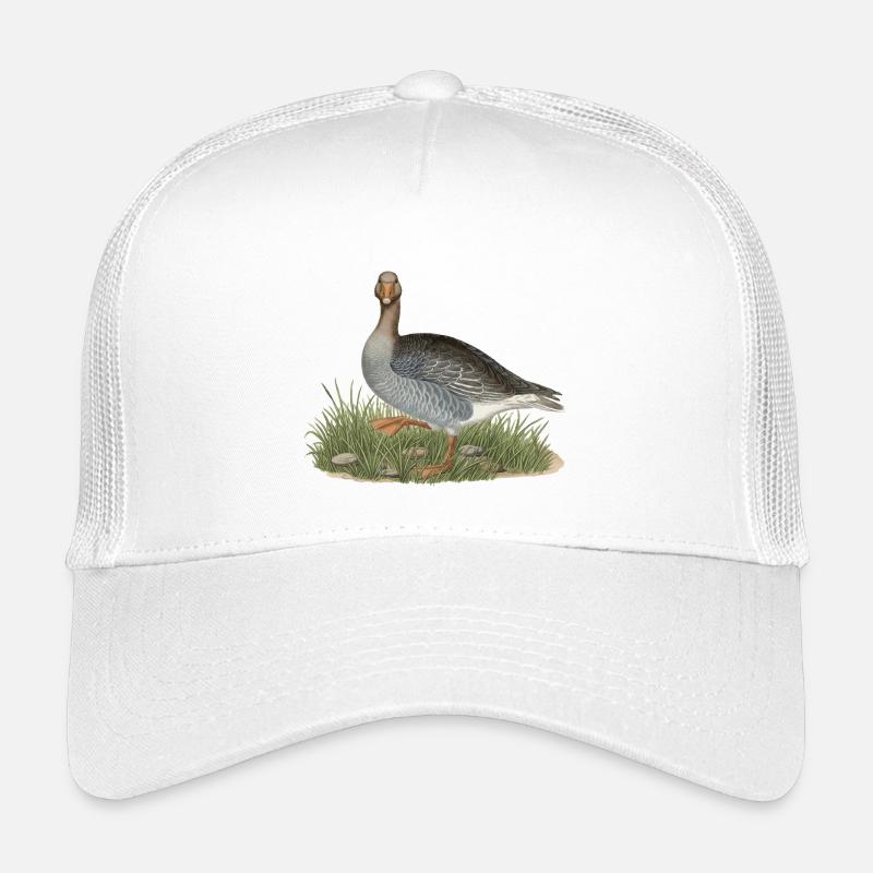 Vintage Graugans-Kunst, Wildtier-Vogelillustration Kinder Trucker-Cap