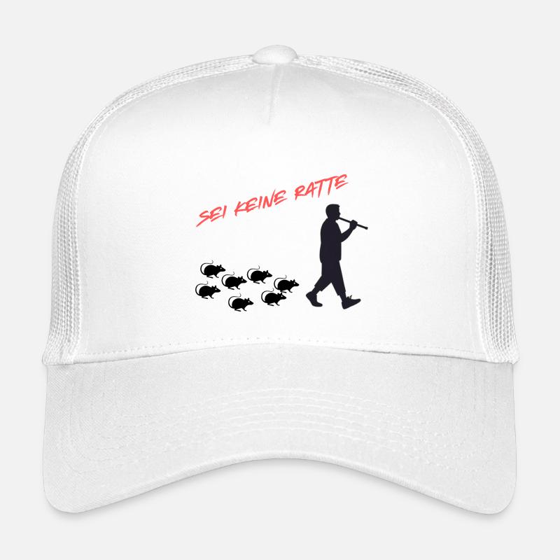 Sei Keine Ratte – Mut zur Ehrlichkeit - Kinder Trucker-Cap - Weiß