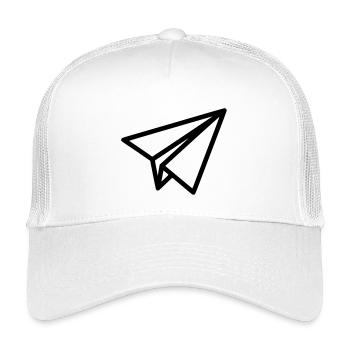 Avion en papier Avion - Casquette trucker enfant - blanc - Devant