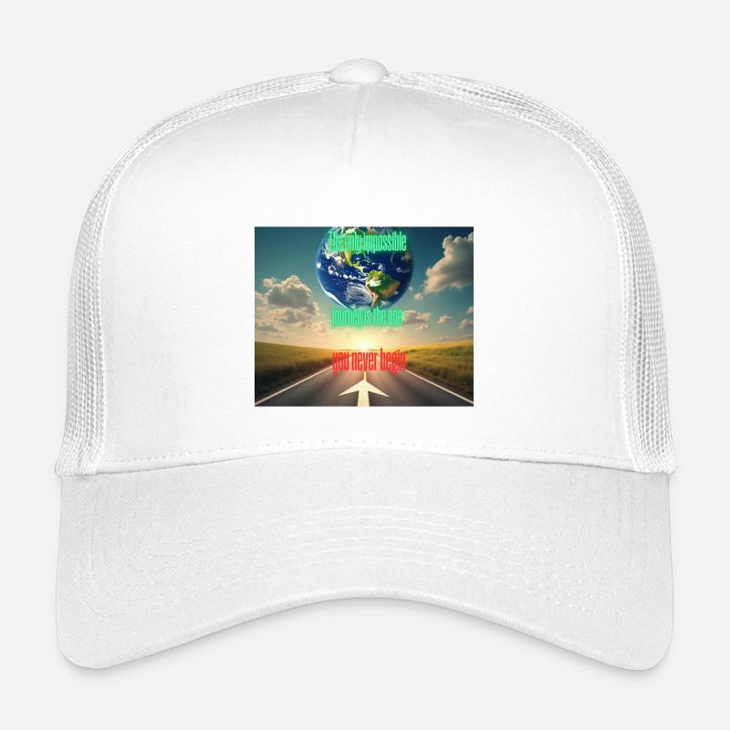 Only the journey you don't start is impossible Kids’ Trucker Cap