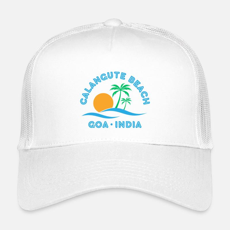 Palmiers de la plage Calangute de Goa Lever Casquette trucker enfant