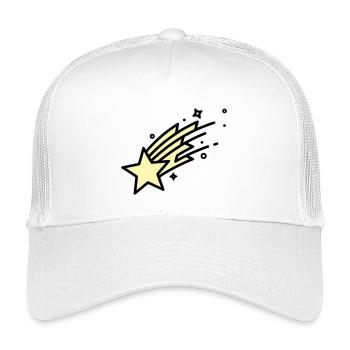 Shooting Star Comet Comic - Kids’ Trucker Cap - white - Front