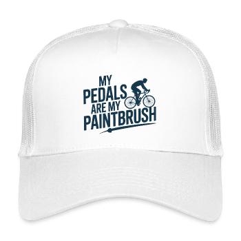 Pedals Are My Paintbrush  - Kids’ Trucker Cap - white - Front
