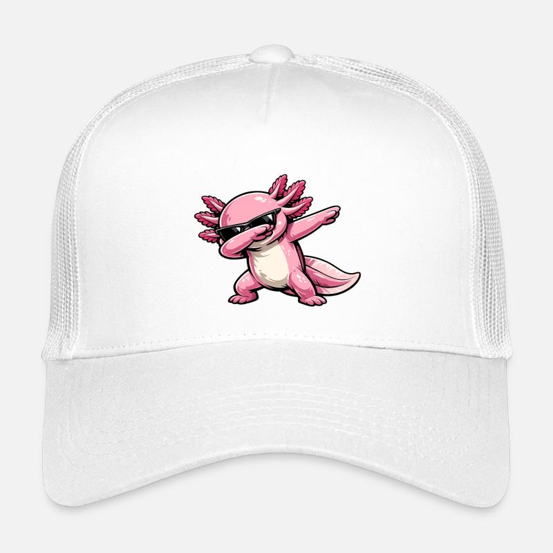 Dabbing Axolotl Kinder Trucker-Cap