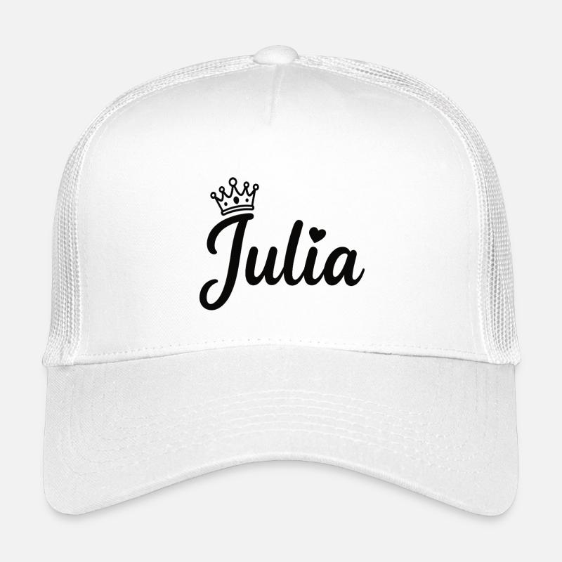 Juliet Name Crown Heart Calligraphy Personalized Kids’ Trucker Cap