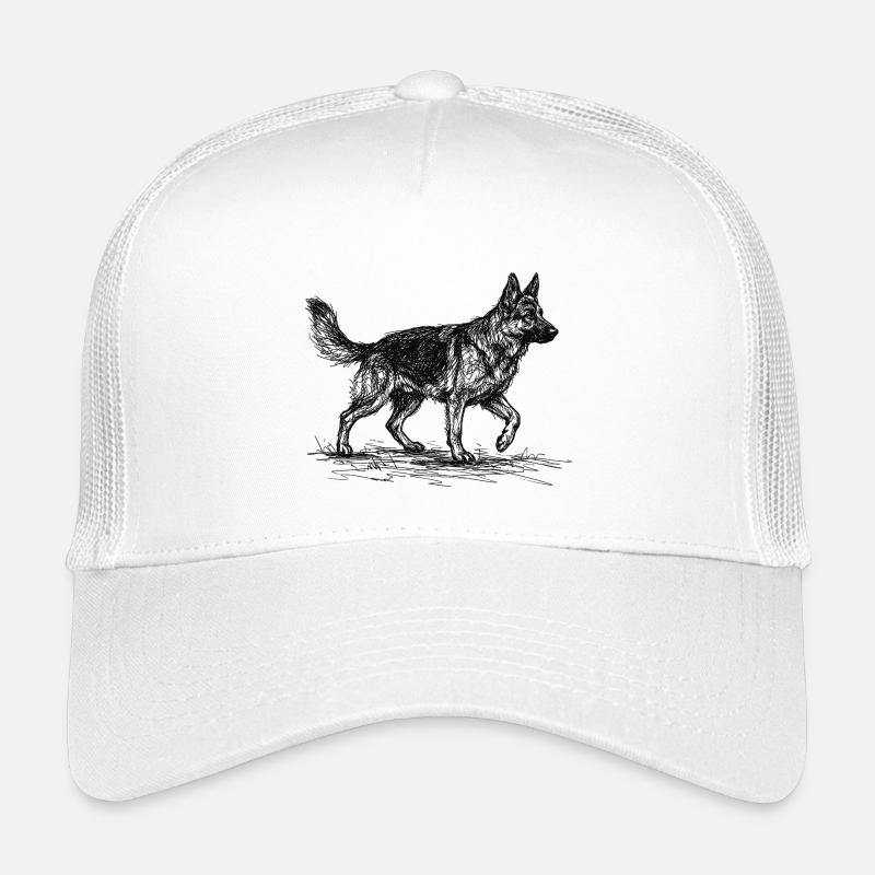 Schäferhund Sketch – Deutscher Schäferhund Design Kinder Trucker-Cap