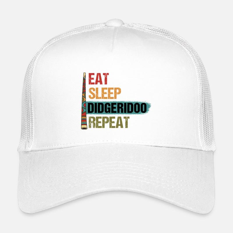 Eat Sleep Didgeridoo Repeat Kids’ Trucker Cap