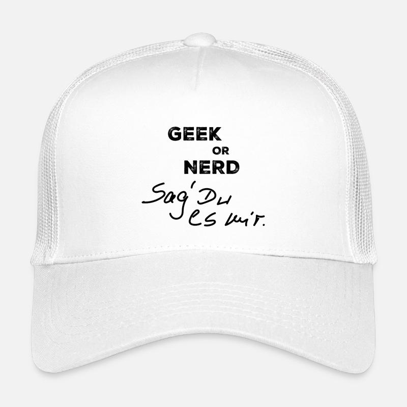 GEEK or NERD - Kids’ Trucker Cap - white