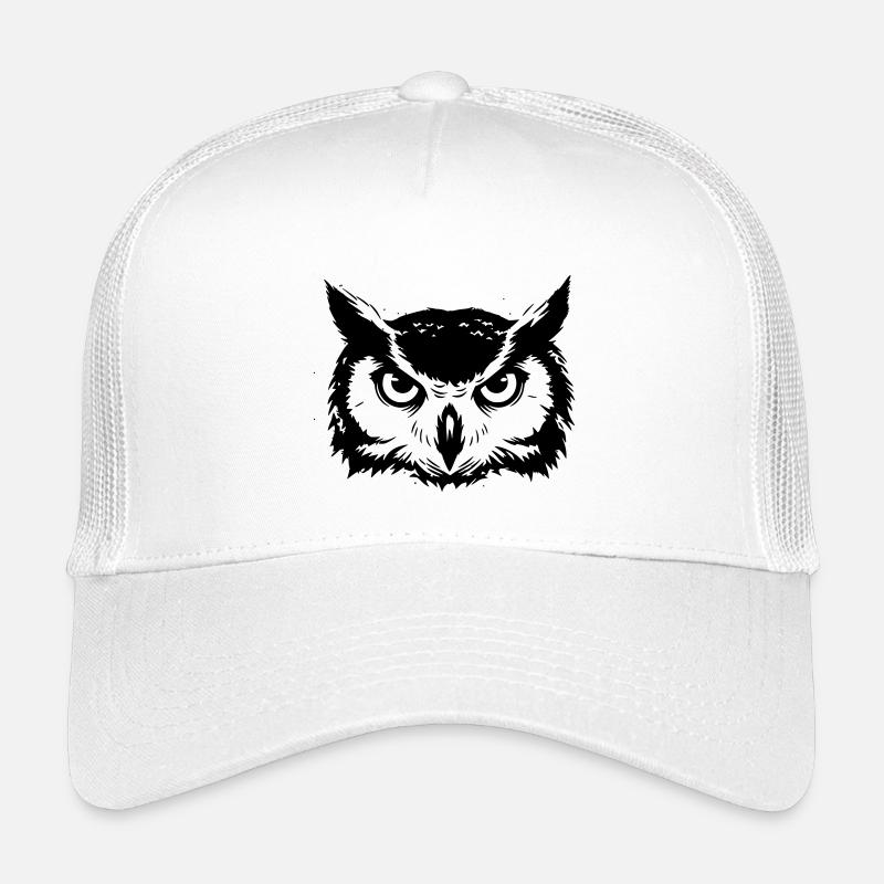 Eulen Kopf Uhu Silhouette Kinder Trucker-Cap