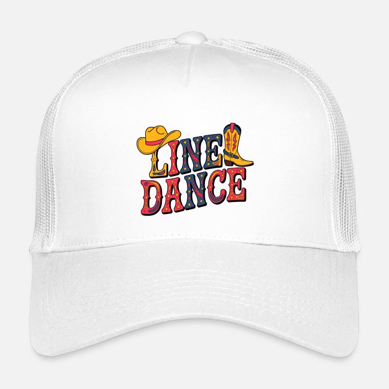 Line Dance Western Illustration Kinder Trucker-Cap