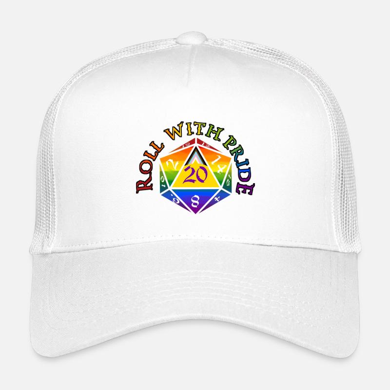 Roll with PRIDE! - Kids’ Trucker Cap - white