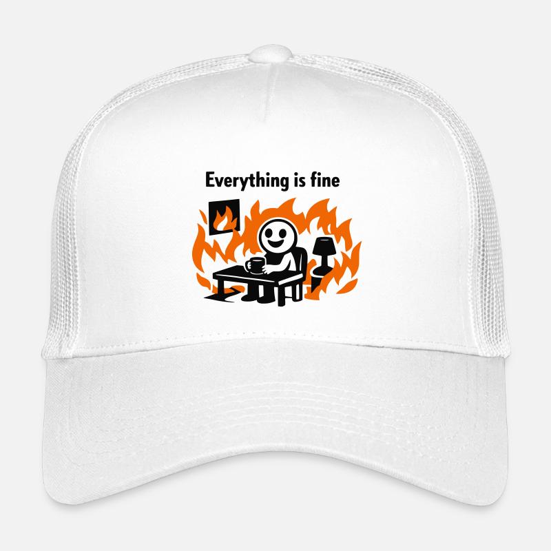 Everything is fine – Chaos Humor Design Kinder Trucker-Cap