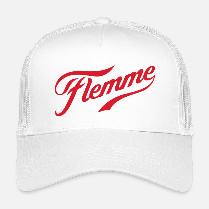 flemme - Casquette trucker enfant - blanc