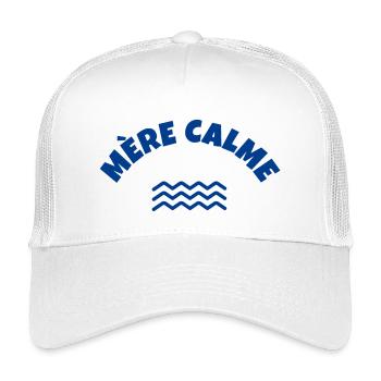 mère calme, maman humour, super maman - Casquette trucker enfant - blanc - Devant