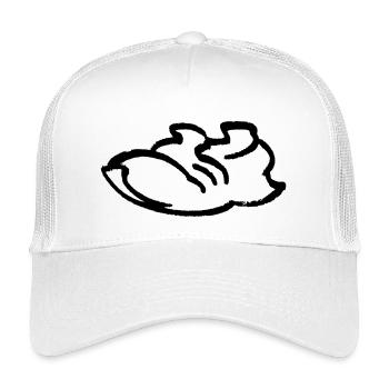 Running Shoe Contour - Kids’ Trucker Cap - white - Front