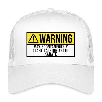 Karate - Kinder Trucker-Cap - Weiß - Vorne