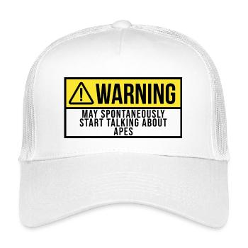 Affe - Kinder Trucker-Cap - Weiß - Vorne