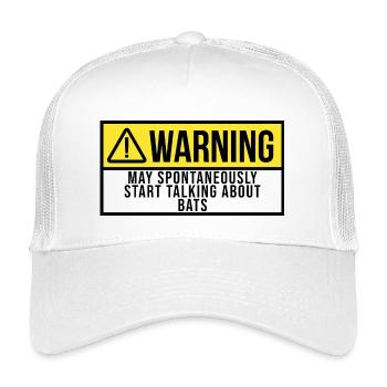 chauve-souris - Casquette trucker enfant - blanc - Devant