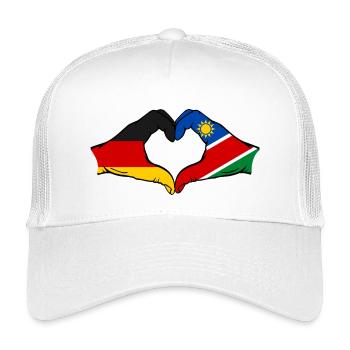 Germany Namibia Flag Hands Heart Shape - Kids’ Trucker Cap - white - Front