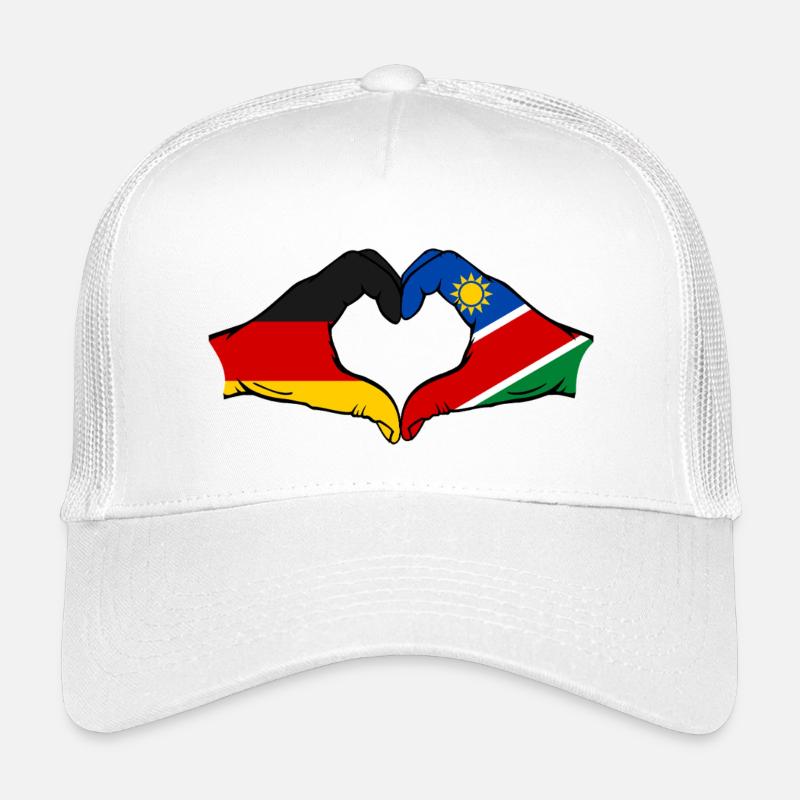 Germany Namibia Flag Hands Heart Shape Kids’ Trucker Cap