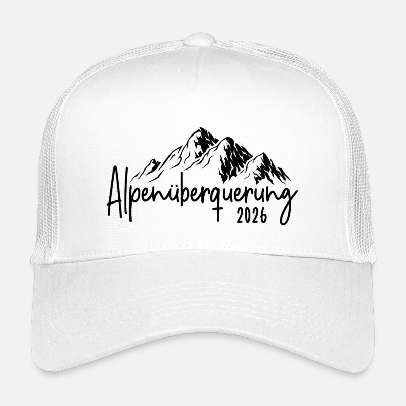 Alpenüberquerung 2026 - Kinder Trucker-Cap - Weiß