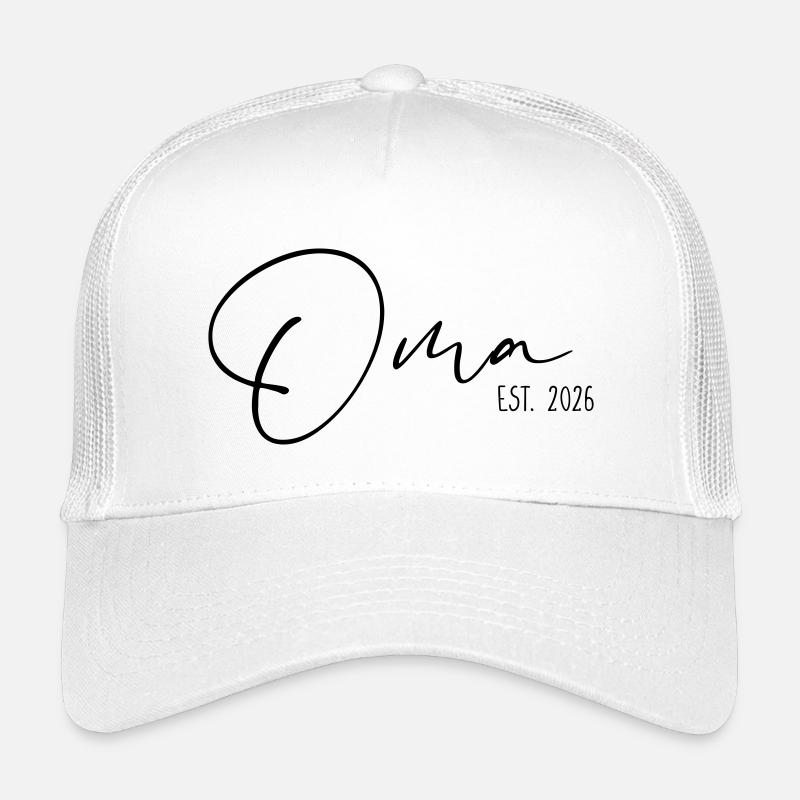 Oma est. 2026 - Kinder Trucker-Cap - Weiß