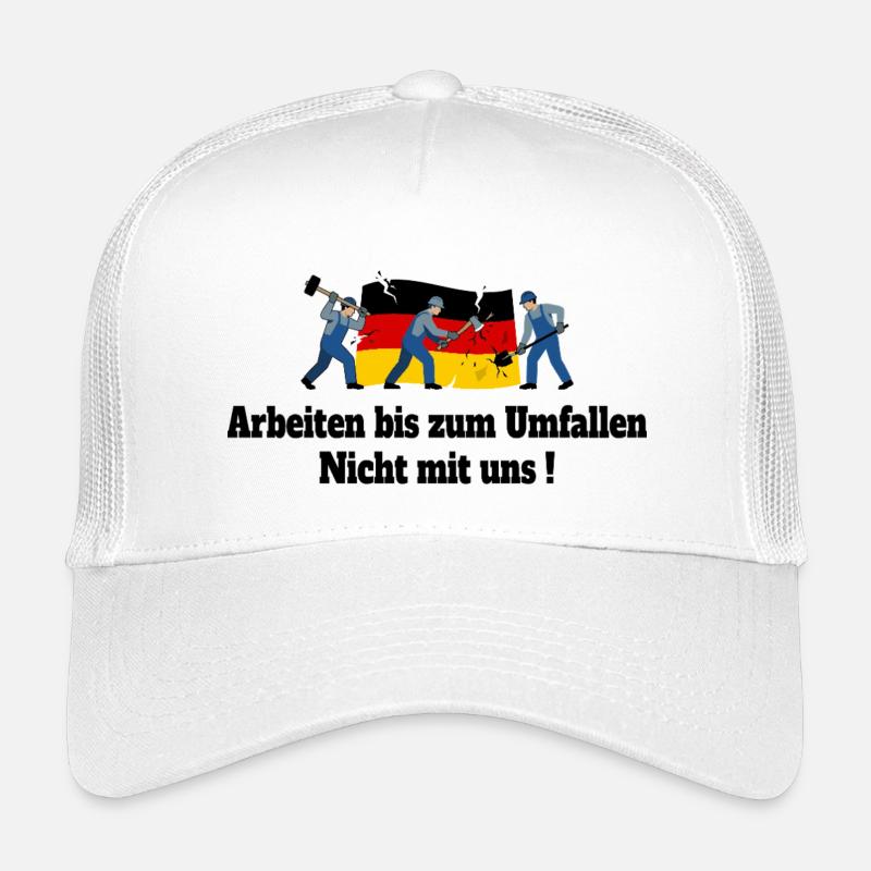Arbeiten bis zum Umfallen Kinder Trucker-Cap