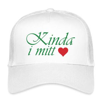 Irgendwie in meinem Herzen - Kinder Trucker-Cap - Weiß - Vorne