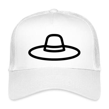 Mexikanischer Hut - Kinder Trucker-Cap - Weiß - Vorne