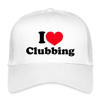 I Love Clubbing - Kids’ Trucker Cap - white - Front