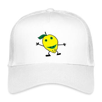 Zitronen Mann - Kinder Trucker-Cap - Weiß - Vorne