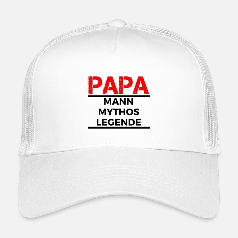 Dad, man, myth, legend - Kids’ Trucker Cap - white