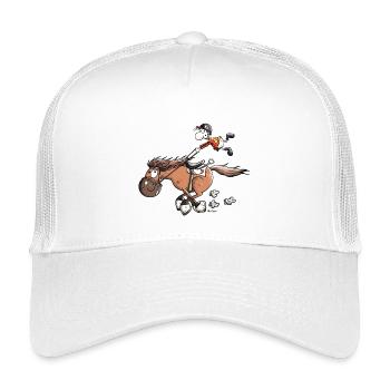 Rapid Race Horse - Kids’ Trucker Cap - white - Front