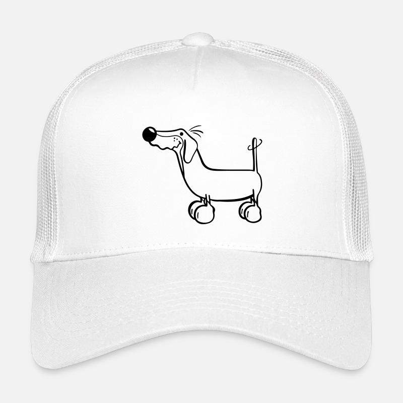 Der Dackel - Kinder Trucker-Cap - Weiß