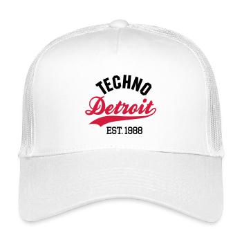 Techno Detroit est.1988 - Kids’ Trucker Cap - white - Front