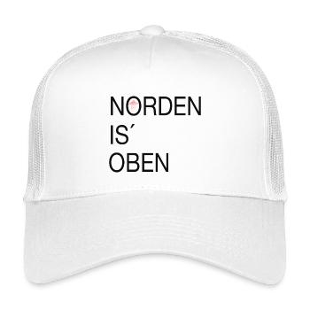 Norden is oben - Kinder Trucker-Cap - Weiß - Vorne