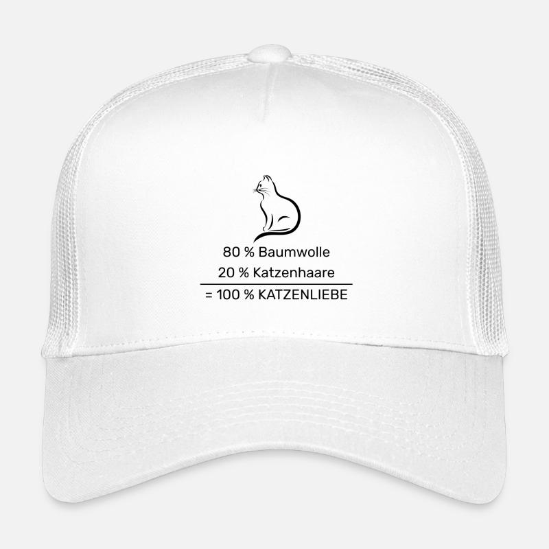 80% Baumwolle 20% Katzenhaare =100% Katzenliebe Kinder Trucker-Cap