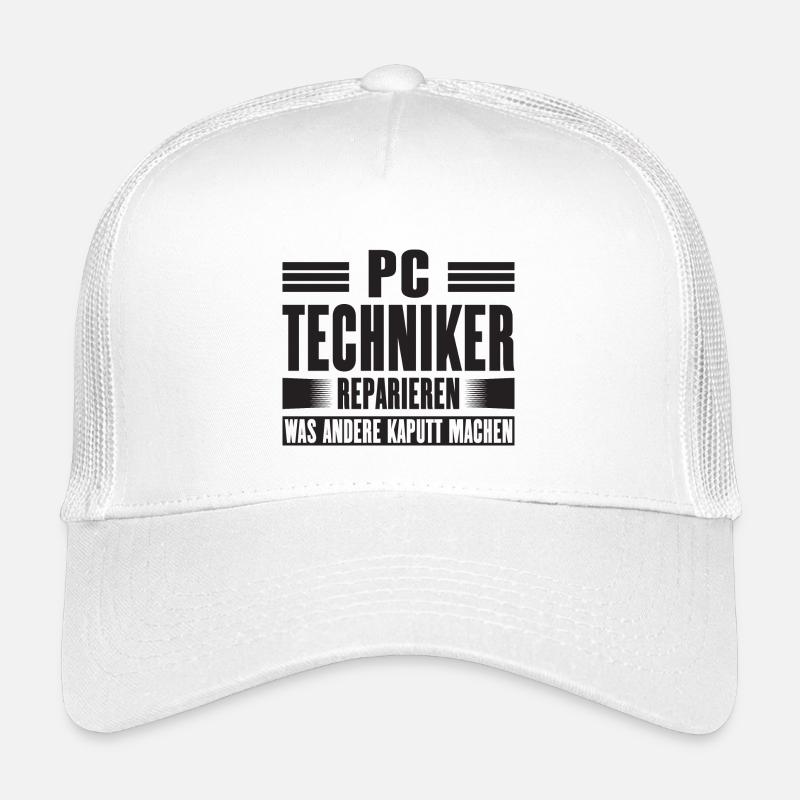 Servicetechniker Support Lösung Spruch Service PC Kinder Trucker-Cap