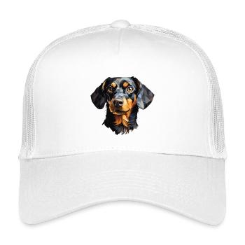 Conception de polygones teckels - Casquette trucker enfant - blanc - Devant