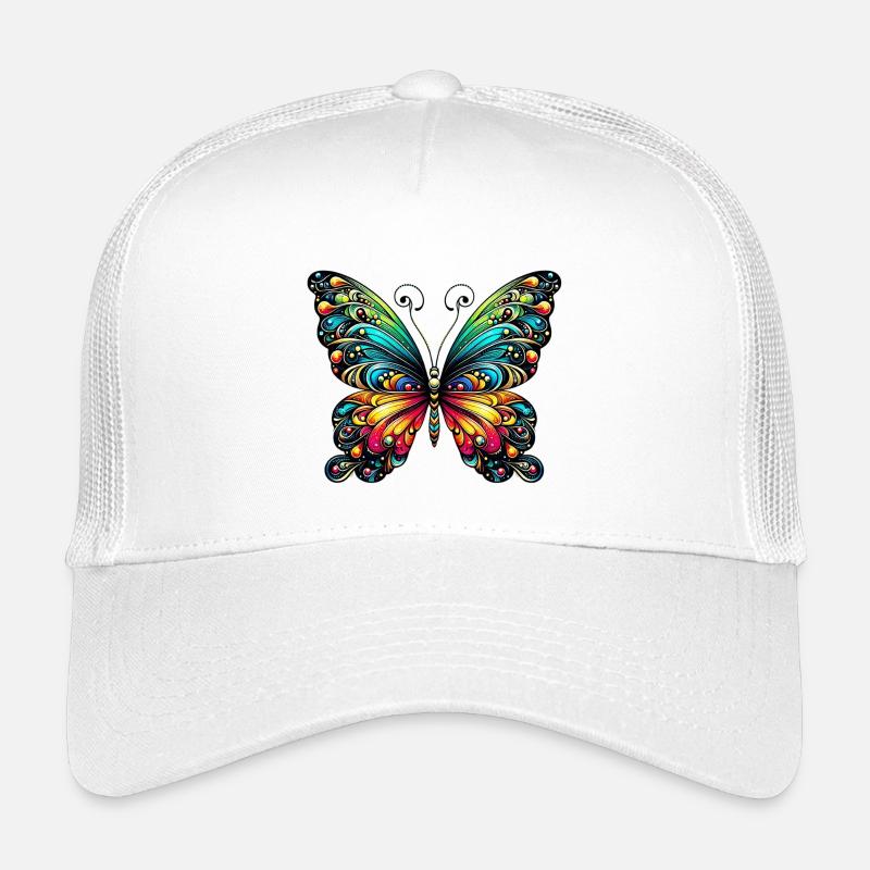 Papillon - Casquette trucker enfant - blanc