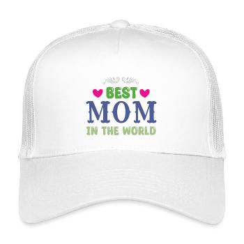 Meilleure maman du monde - Casquette trucker enfant - blanc - Devant