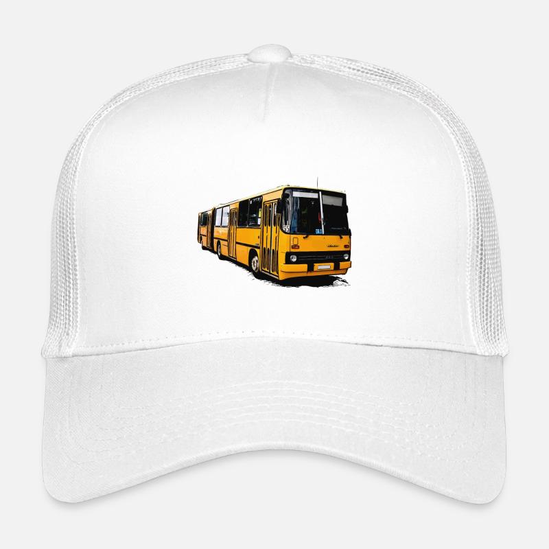 Gelber Ikarus Bus Z80 - Kinder Trucker-Cap - Weiß