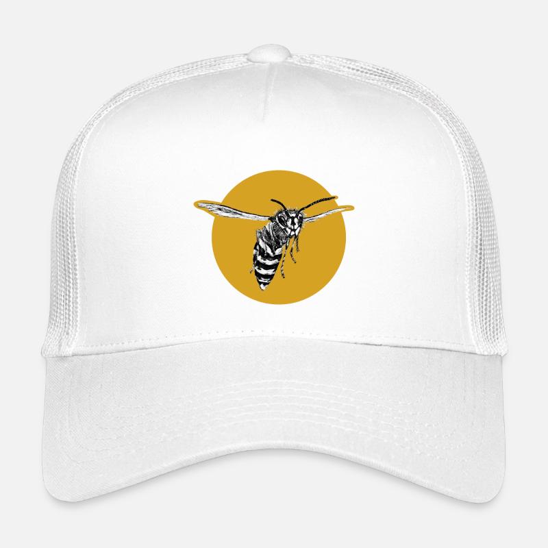 Wespe - Biene -Insekt - Kinder Trucker-Cap - Weiß