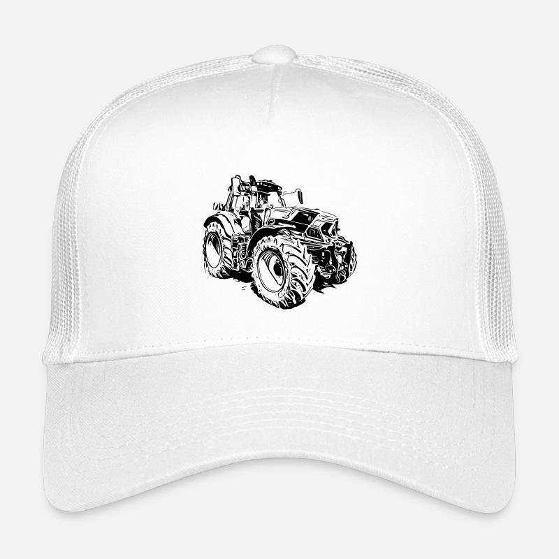 Traktor - Kinder Trucker-Cap - Weiß