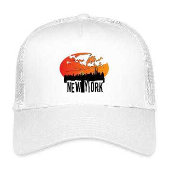 New York Skyline - Kids’ Trucker Cap - white - Front
