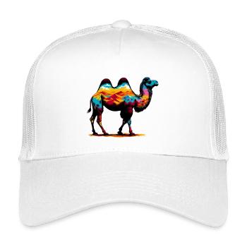 Camel - Kids’ Trucker Cap - white - Front