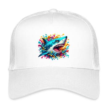 Shark - Kids’ Trucker Cap - white - Front